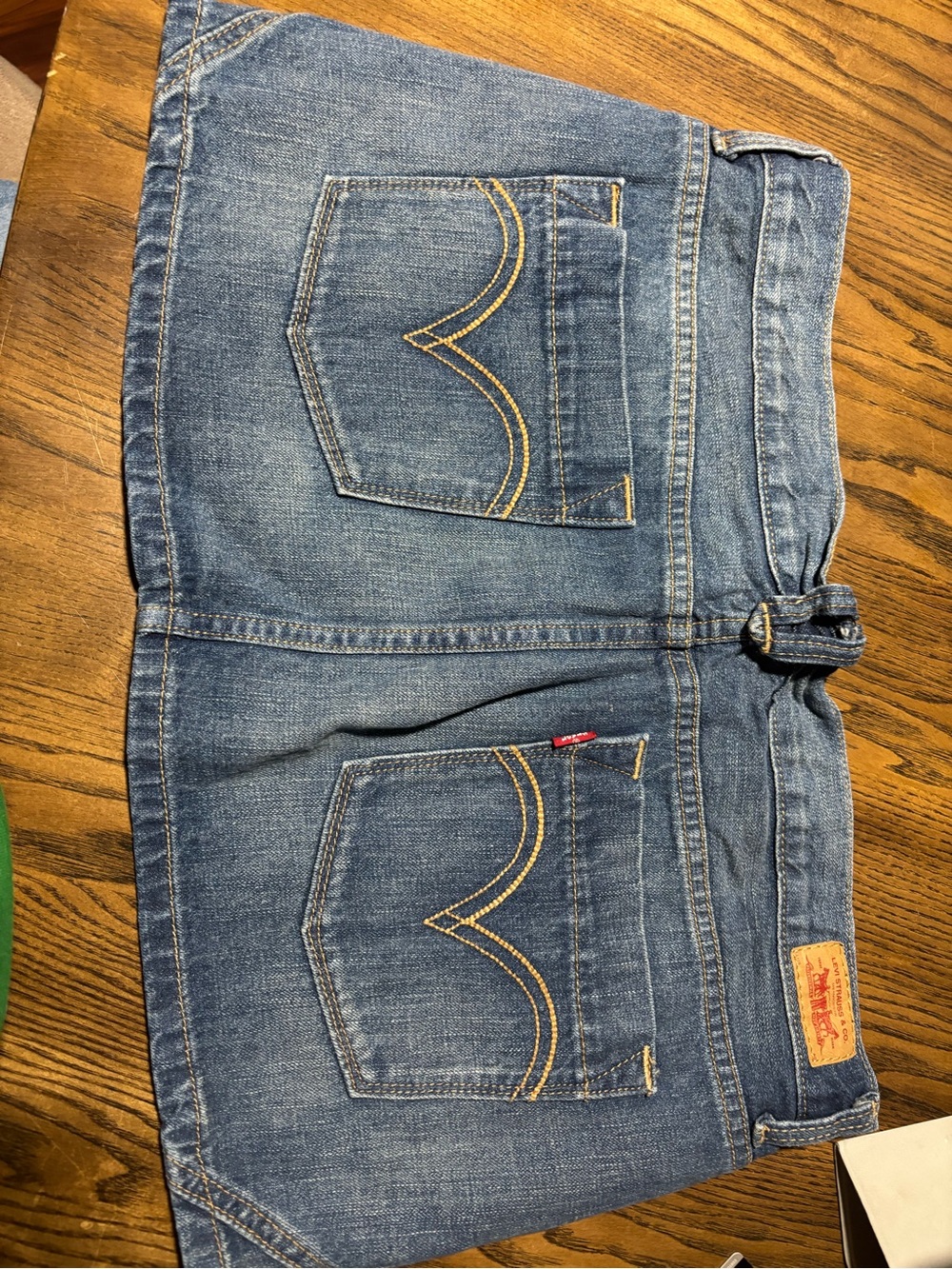 Levi's Light Blue Denim Mini Skirt - Picture 4 of 6